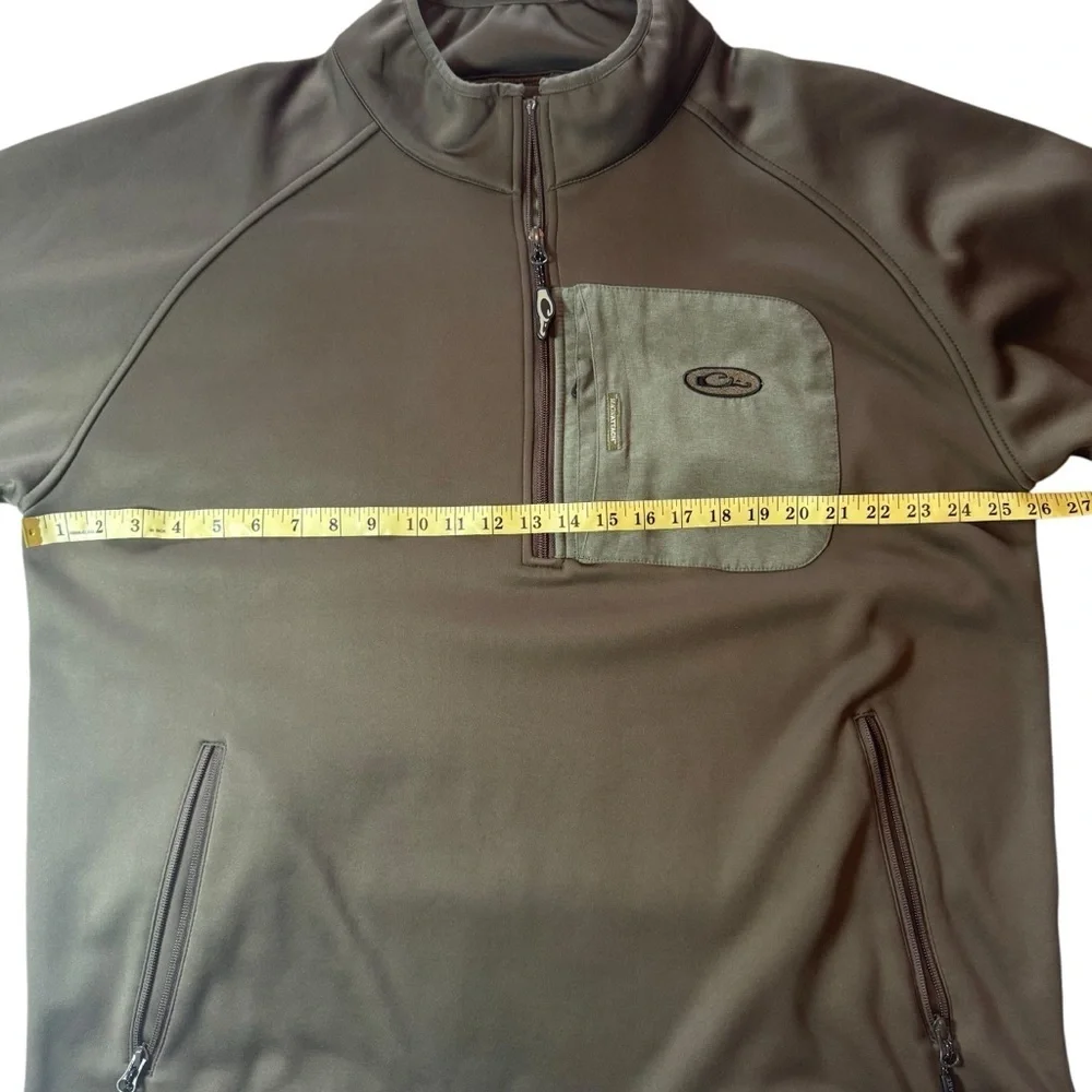 Drake Waterfowl Olive Green Quarter Zip XXL Pullover